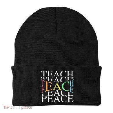 Teach Peace For Teachers And Educators Beanie