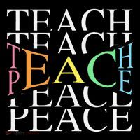 Teach Peace For Teachers And Educators Coaster thumb 2