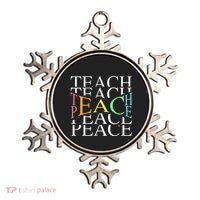 Teach Peace For Teachers And Educators Ornament thumb 0