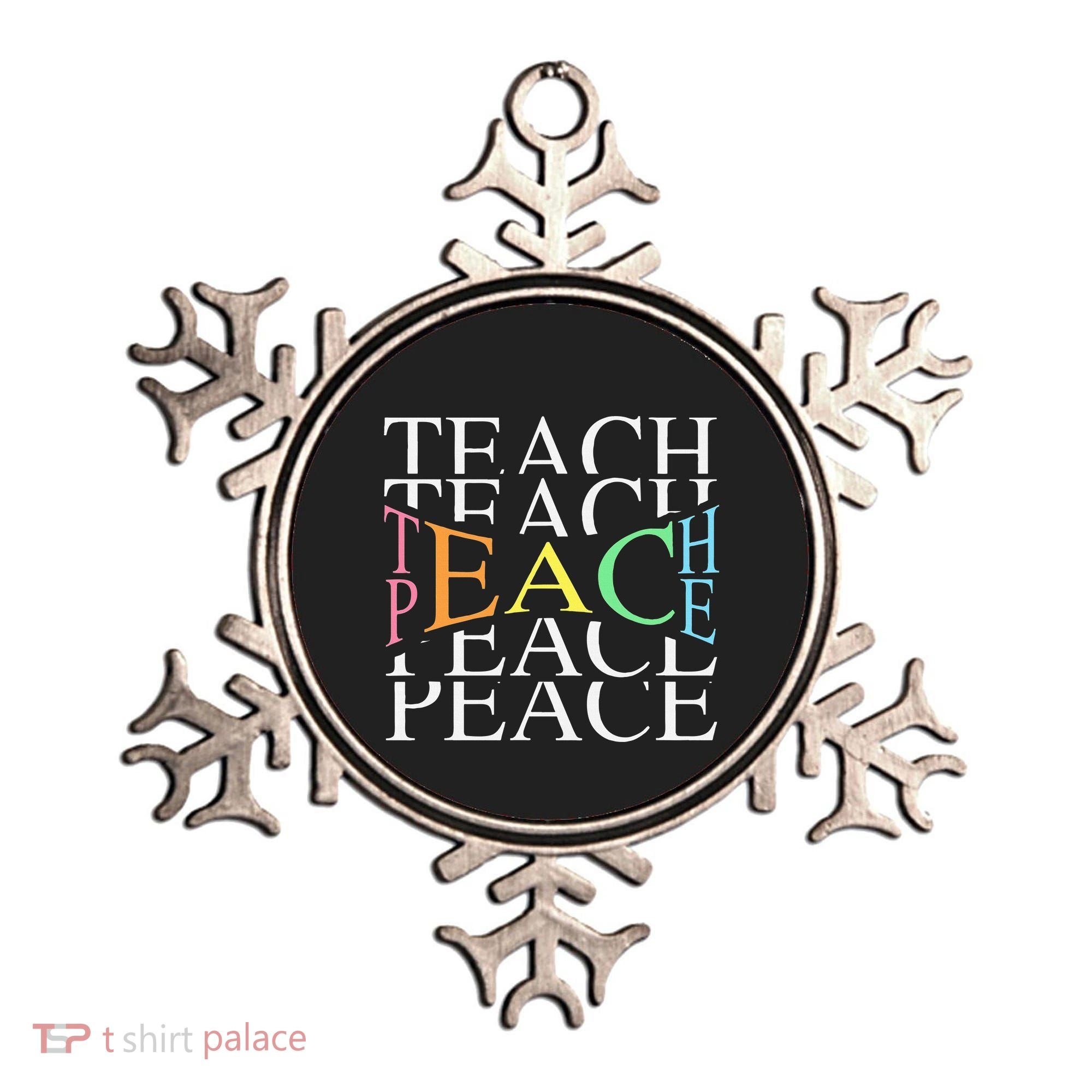 Teach Peace For Teachers And Educators Ornament