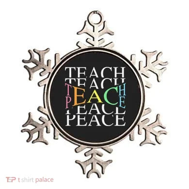 Teach Peace For Teachers And Educators Ornament