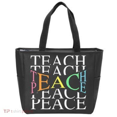 Teach Peace For Teachers And Educators Tote Bag