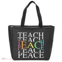 Teach Peace For Teachers And Educators Tote Bag thumb 0