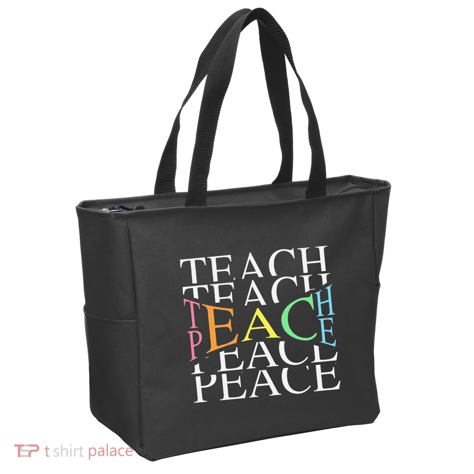 Teach Peace For Teachers And Educators Tote Bag