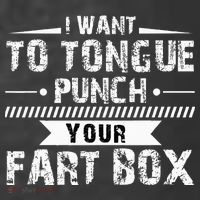 Tongue Punch Fart Box Funny Word Pun Humor Sarcasm Joke Gag Women's Hoodie thumb 2