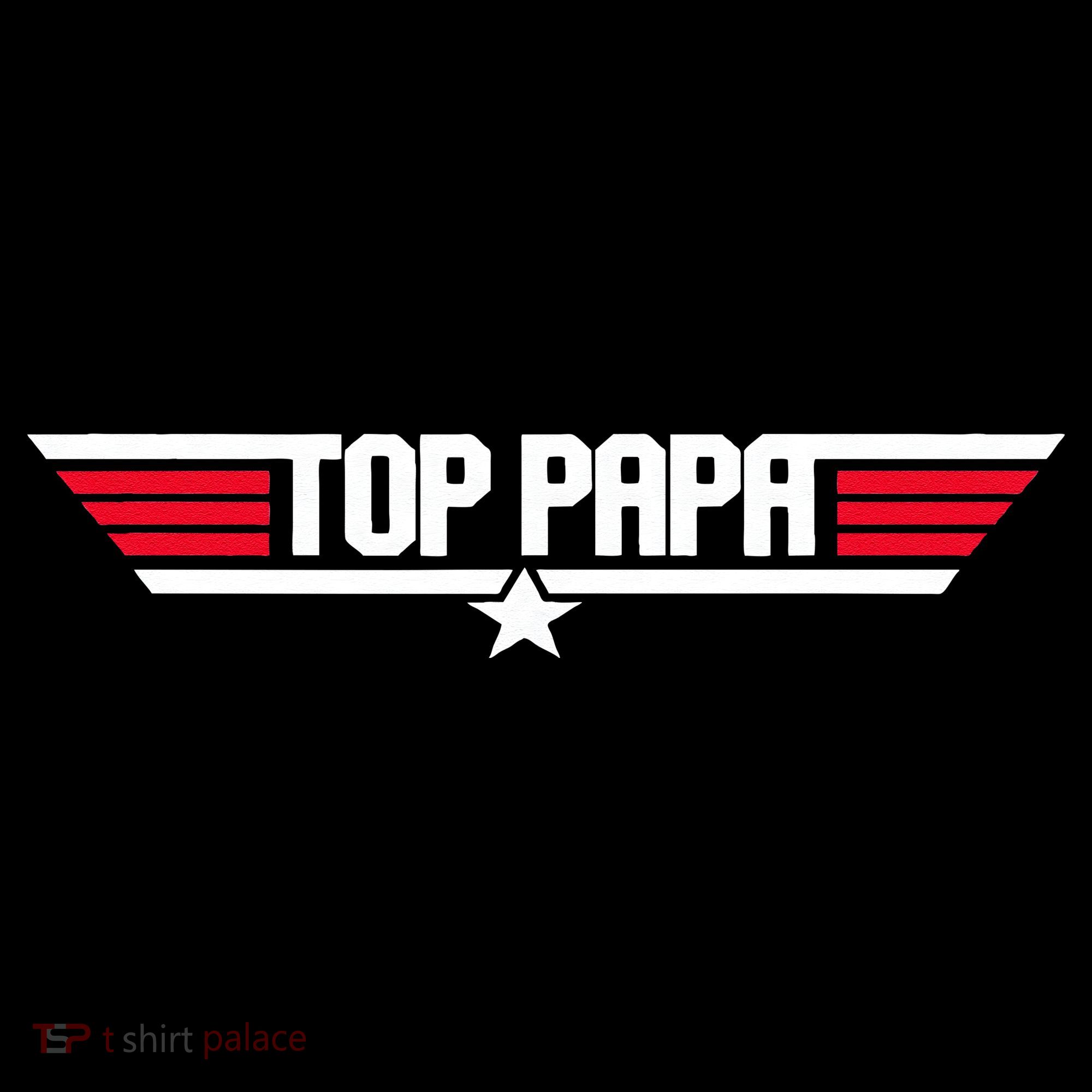 Top Papa Funny Dad Grandpa Fathers Day Gift Coaster