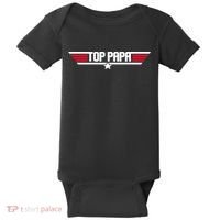 Top Papa Funny Dad Grandpa Fathers Day Gift Baby Bodysuit thumb 0