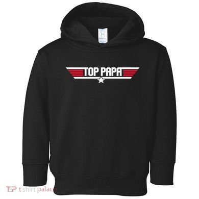 Top Papa Funny Dad Grandpa Fathers Day Gift Toddler Hoodie
