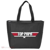 Top Papa Funny Dad Grandpa Fathers Day Gift Tote Bag thumb 0