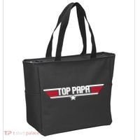 Top Papa Funny Dad Grandpa Fathers Day Gift Tote Bag thumb 2