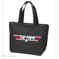 Top Papa Funny Dad Grandpa Fathers Day Gift Tote Bag thumb 3