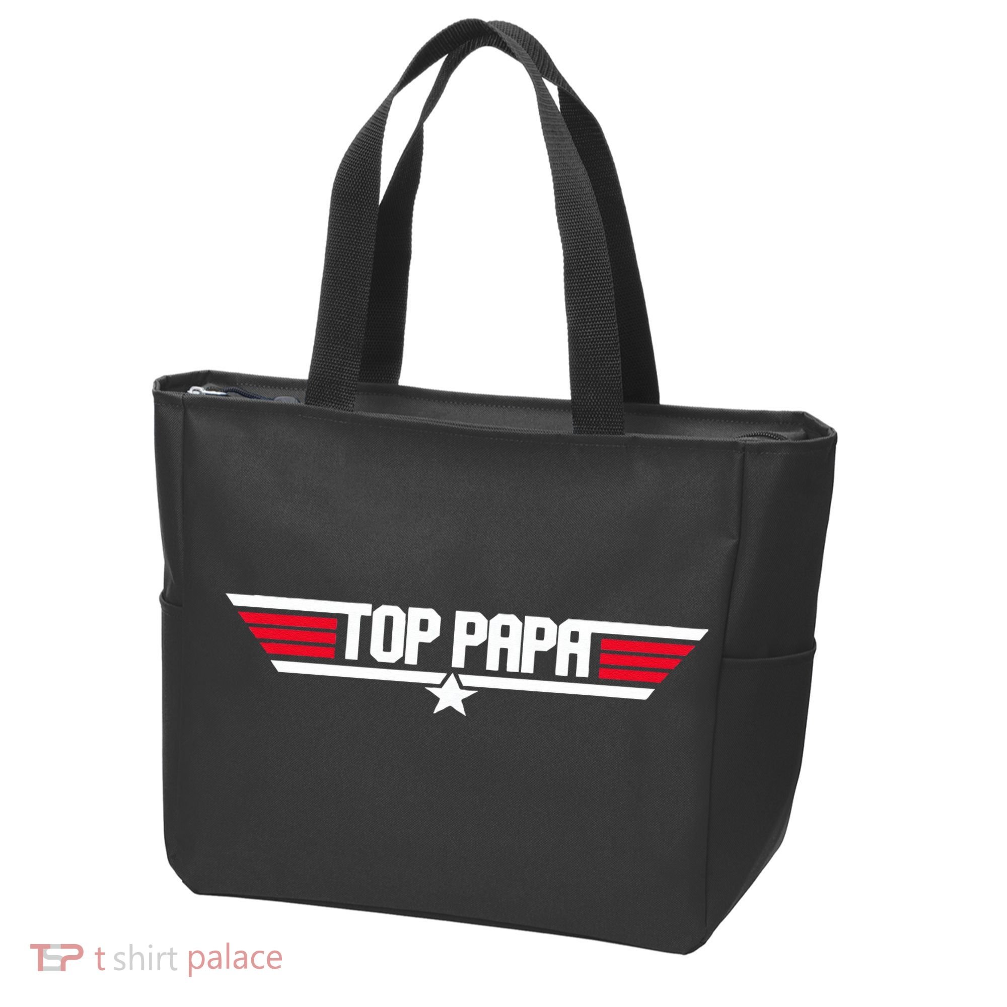 Top Papa Funny Dad Grandpa Fathers Day Gift Tote Bag
