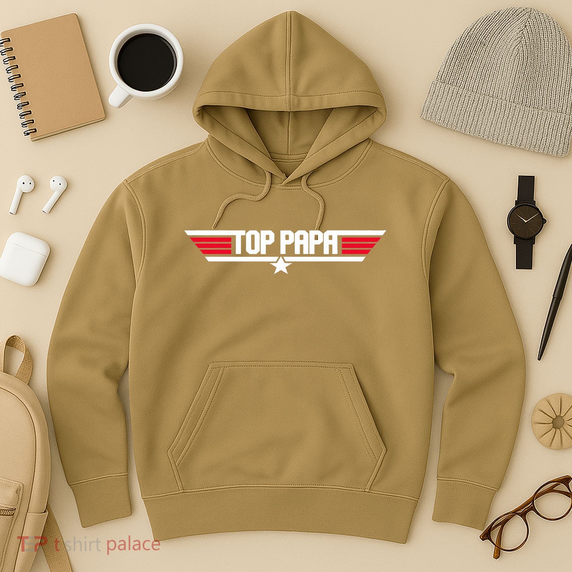 Top Papa Funny Dad Grandpa Fathers Day Gift Hoodie