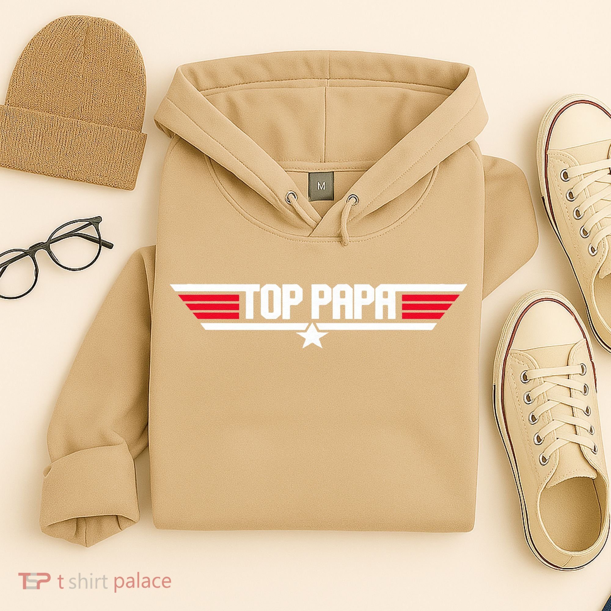 Top Papa Funny Dad Grandpa Fathers Day Gift Hoodie