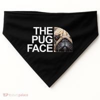 The Pug Face Dog Funny Pug USA-Made Doggie Bandana thumb 0