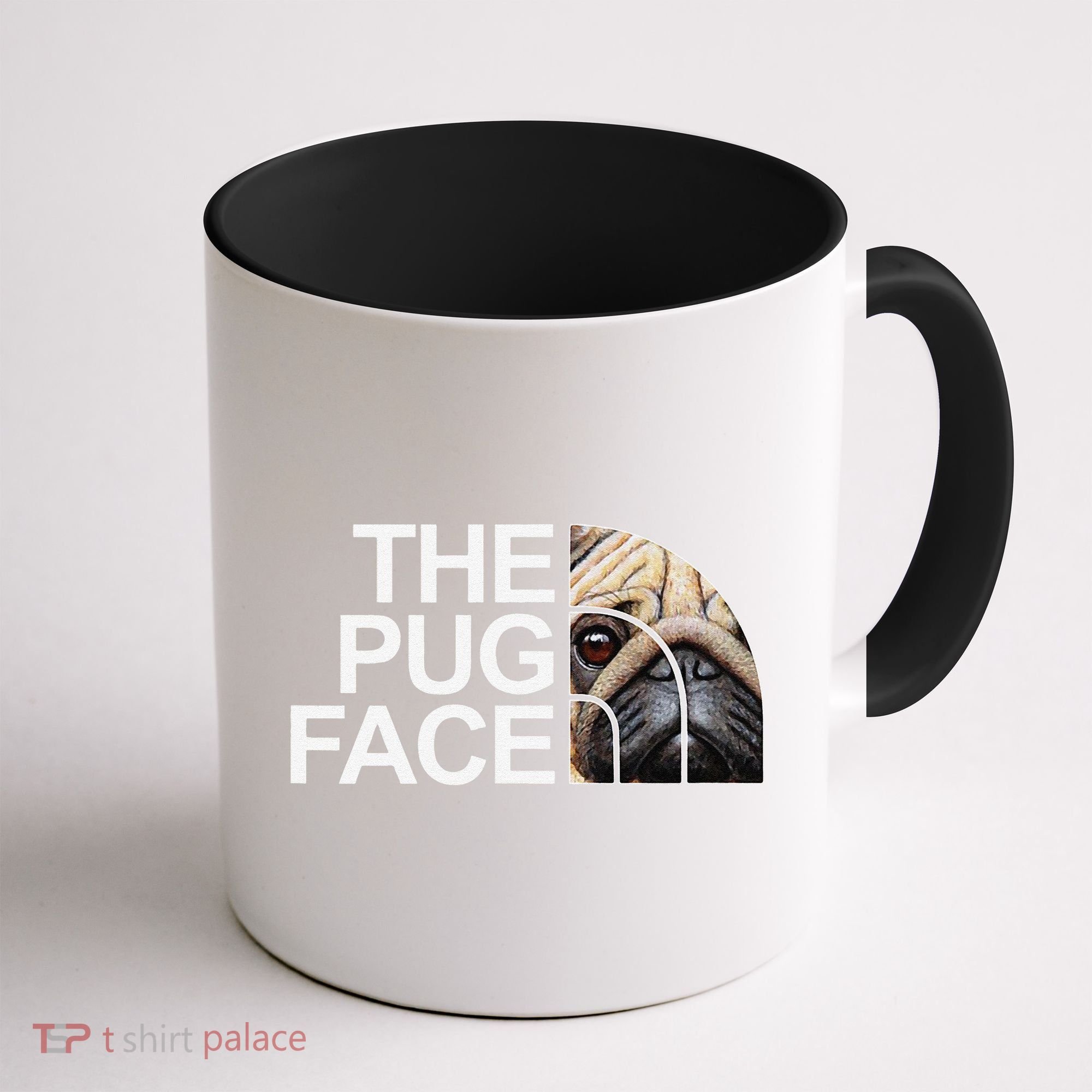 The Pug Face Dog Funny Pug Coffee Mug