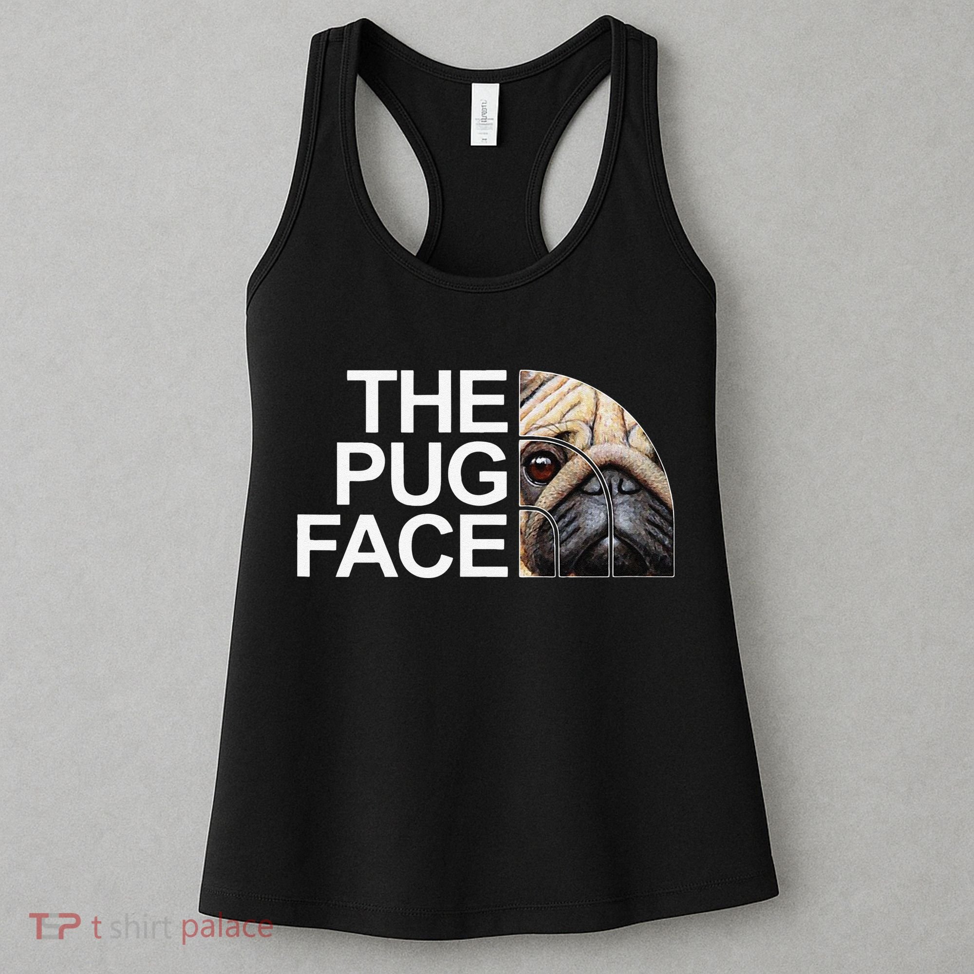 The Pug Face Dog Funny Pug Women's Tank Top