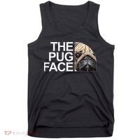 The Pug Face Dog Funny Pug Tank Top thumb 0