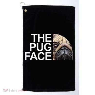 The Pug Face Dog Funny Pug Golf Towel