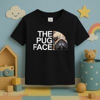 The Pug Face Dog Funny Pug Toddler T-Shirt thumb 3