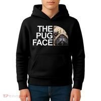 The Pug Face Dog Funny Pug Kids Hoodie thumb 4
