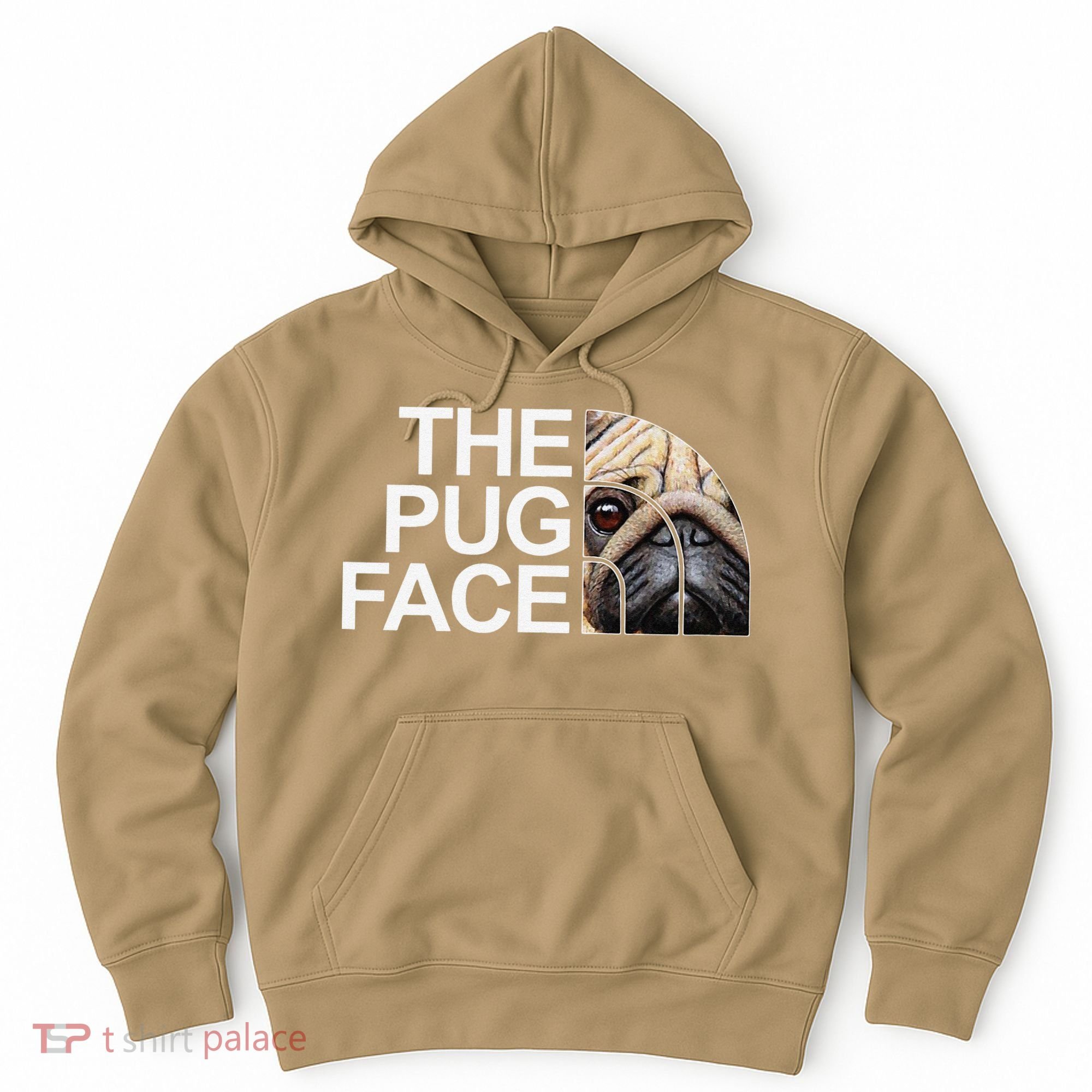 The Pug Face Dog Funny Pug Hoodie