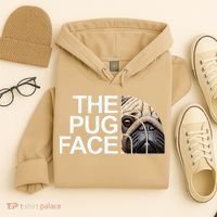 The Pug Face Dog Funny Pug Hoodie thumb 4