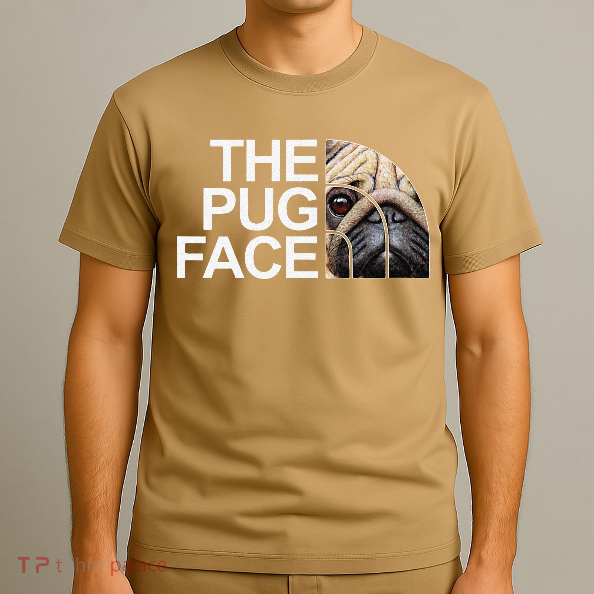 The Pug Face Dog Funny Pug T-Shirt