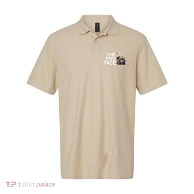 The Pug Face Dog Funny Pug Polo