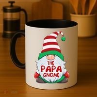 The Papa Gnome Graphic Christmas Matching Family Gift Coffee Mug thumb 4