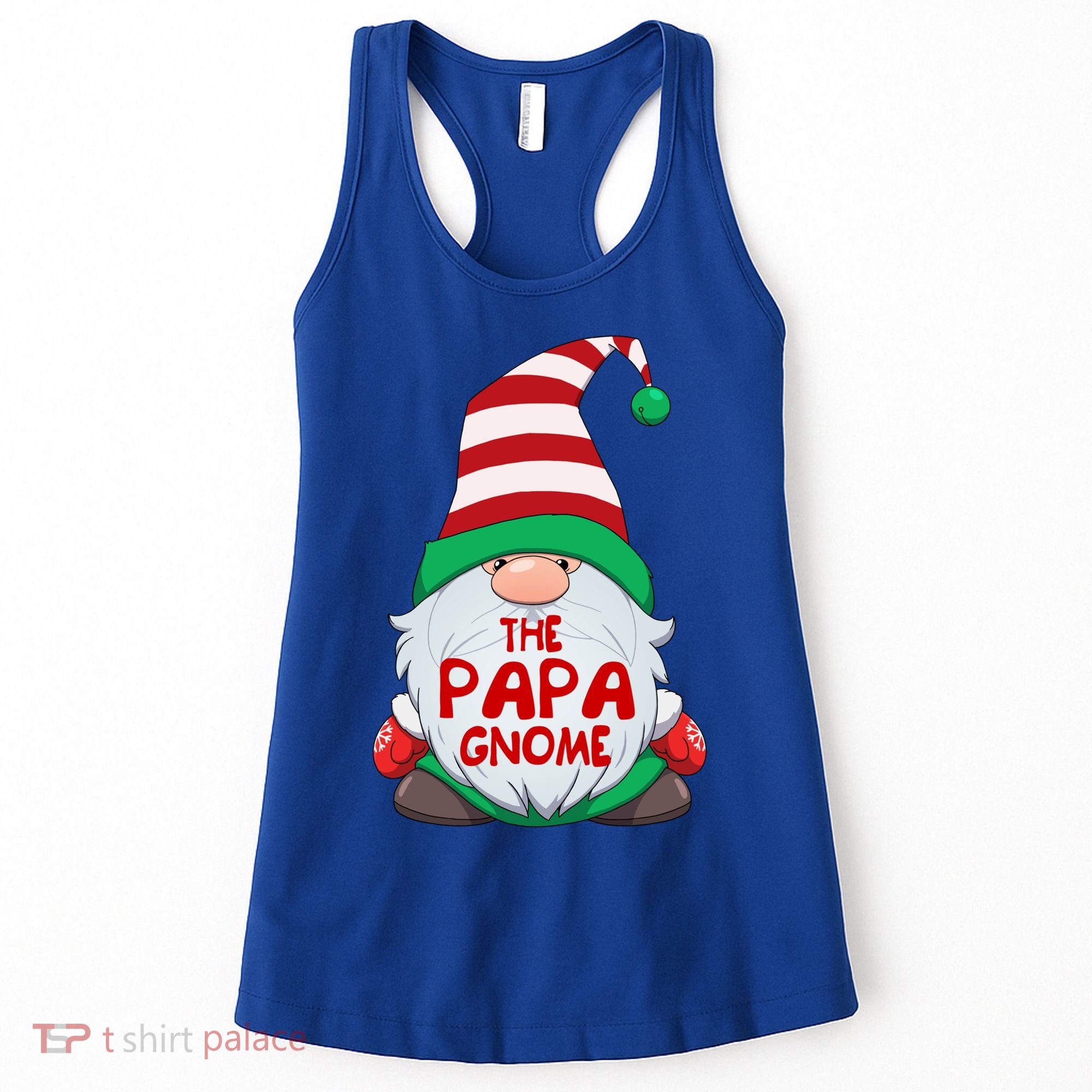 The Papa Gnome Graphic Christmas Matching Family Gift Women's Tank Top