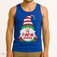 The Papa Gnome Graphic Christmas Matching Family Gift Tank Top thumb 3