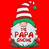The Papa Gnome Graphic Christmas Matching Family Gift Santa Hat thumb 1