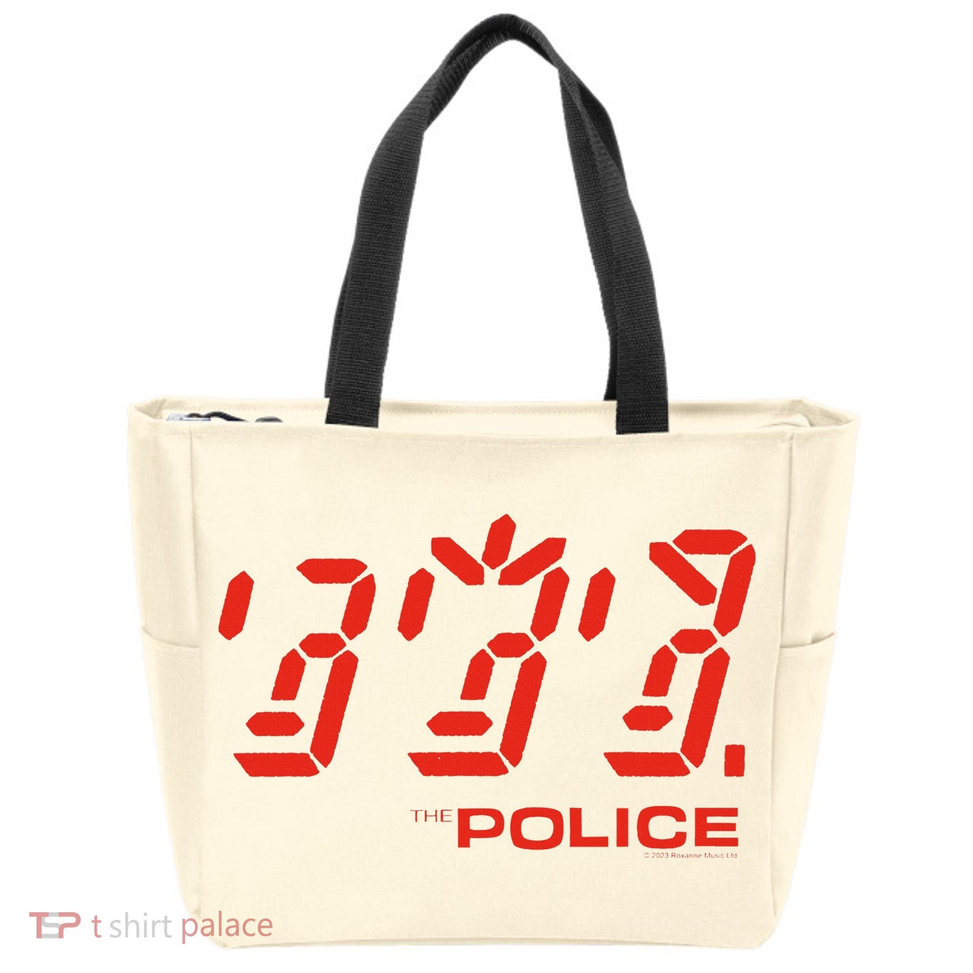 The P.O.L.I.C.E Ghost Icon Rock Music Band Tote Bag