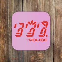 The P.O.L.I.C.E Ghost Icon Rock Music Band Coaster thumb 0