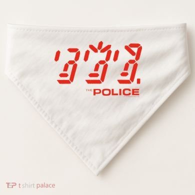 The P.O.L.I.C.E Ghost Icon Rock Music Band USA-Made Doggie Bandana