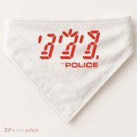The P.O.L.I.C.E Ghost Icon Rock Music Band USA-Made Doggie Bandana thumb 0