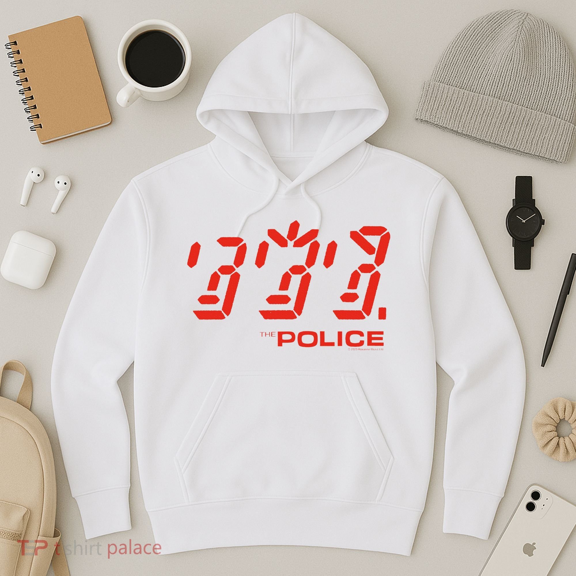 The P.O.L.I.C.E Ghost Icon Rock Music Band Hoodie