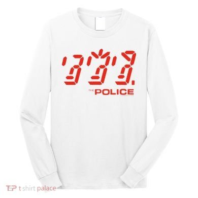 The P.O.L.I.C.E Ghost Icon Rock Music Band Long Sleeve Shirt