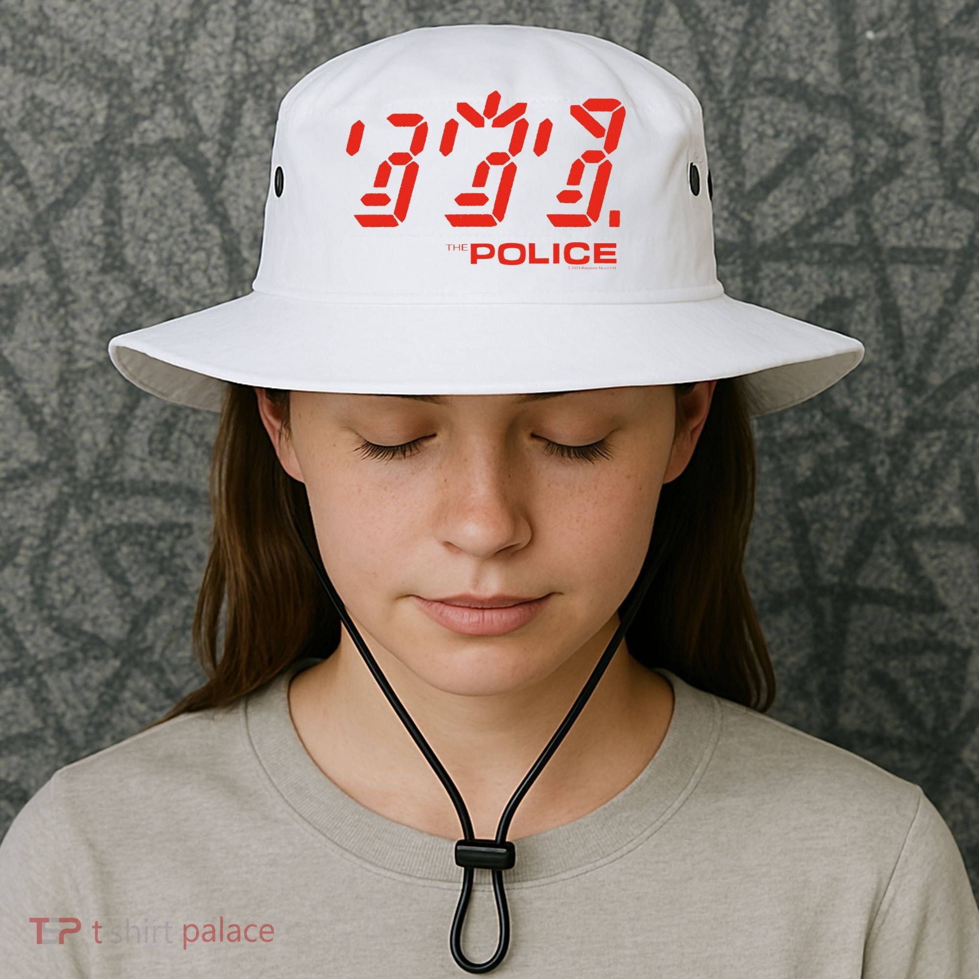 The P.O.L.I.C.E Ghost Icon Rock Music Band Bucket Hat