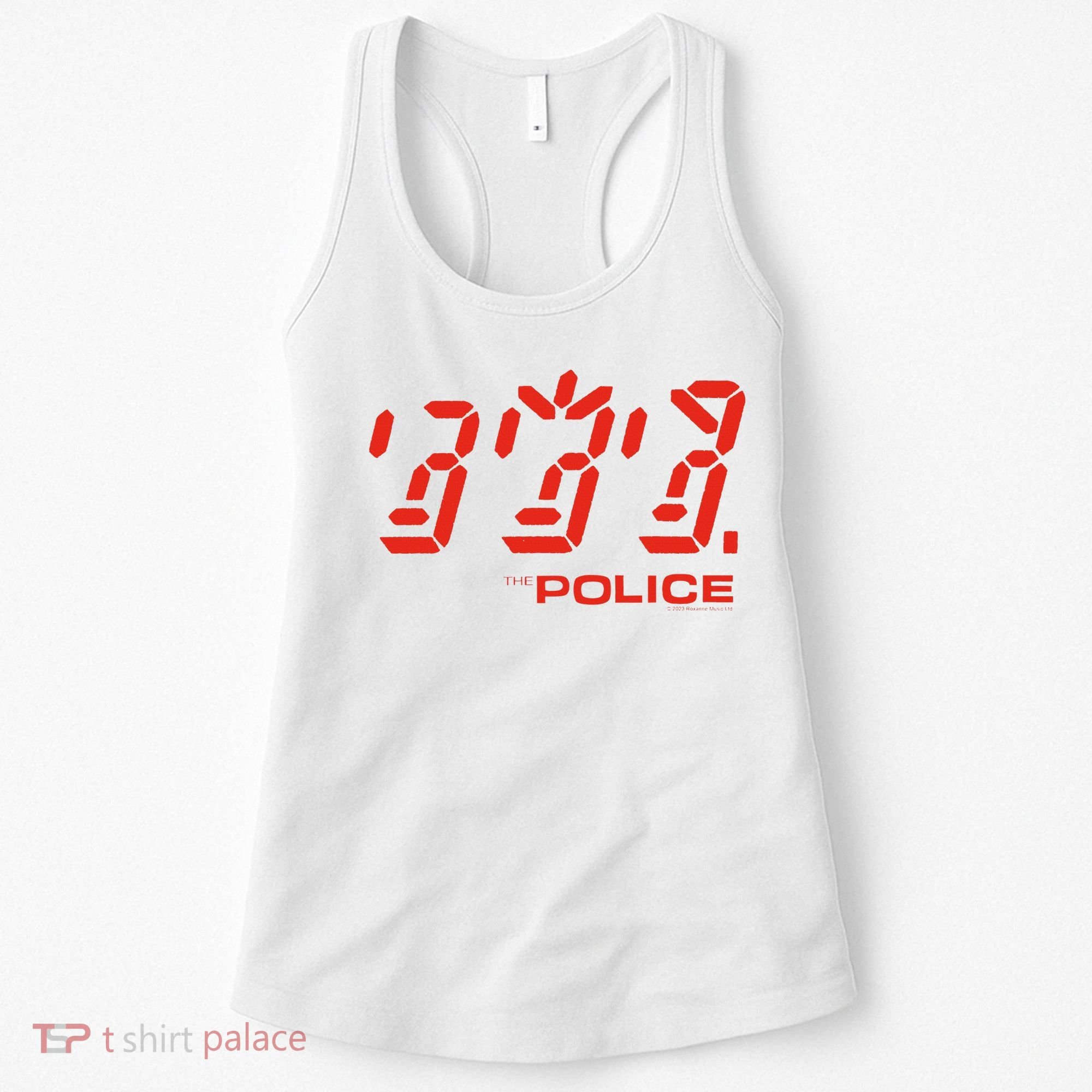 The P.O.L.I.C.E Ghost Icon Rock Music Band Women's Tank Top