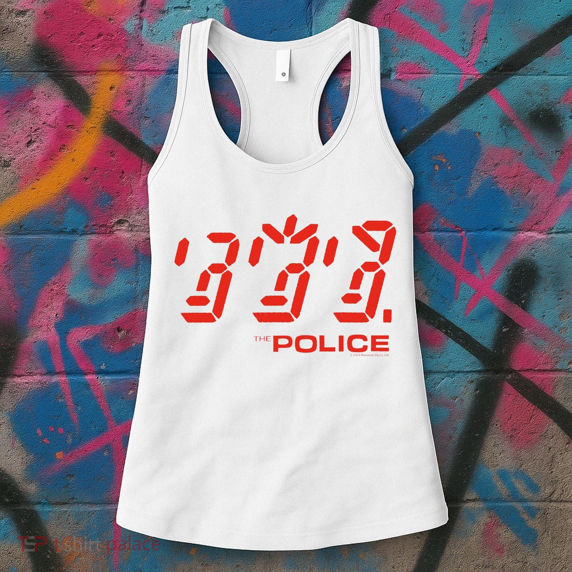 The P.O.L.I.C.E Ghost Icon Rock Music Band Women's Tank Top