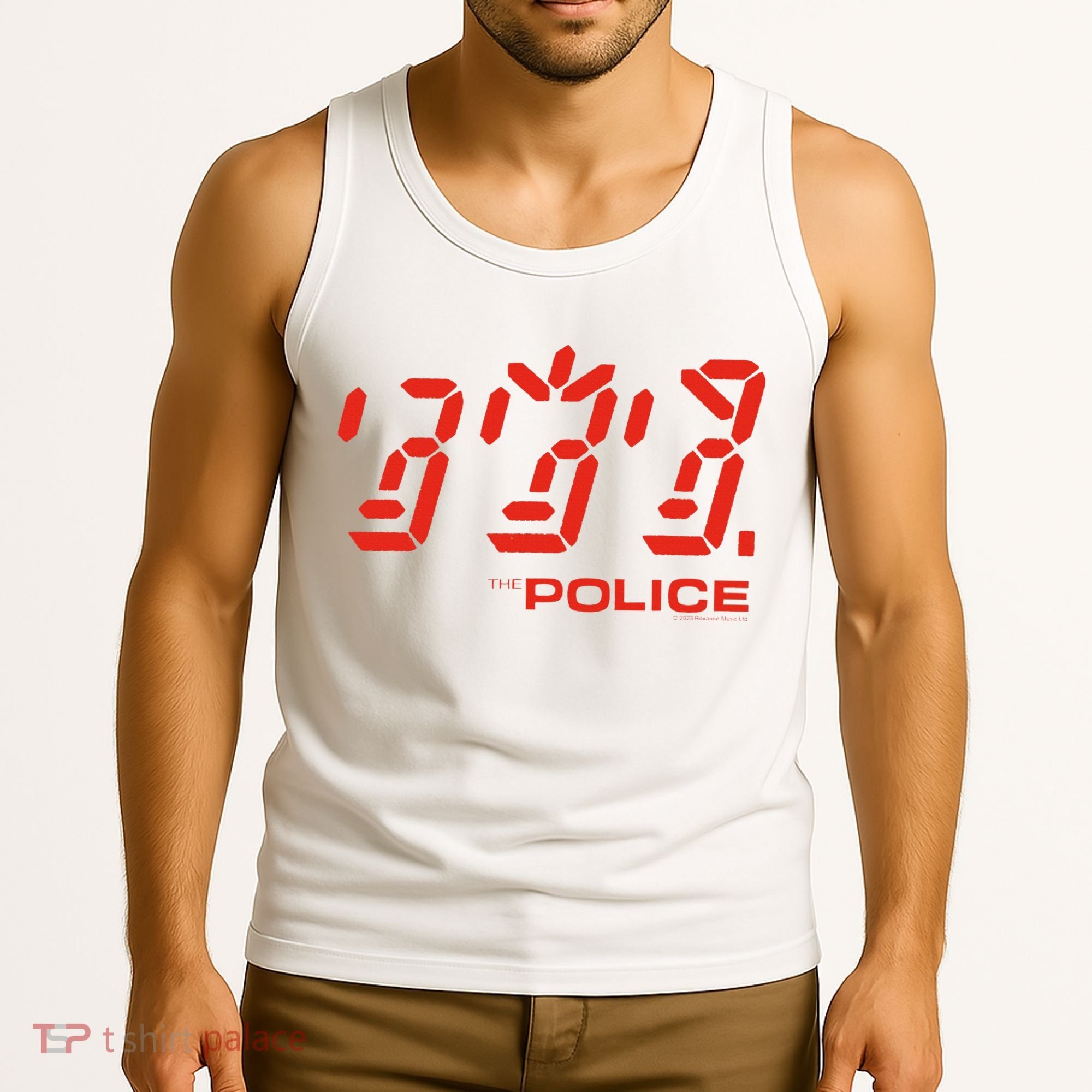 The P.O.L.I.C.E Ghost Icon Rock Music Band Tank Top