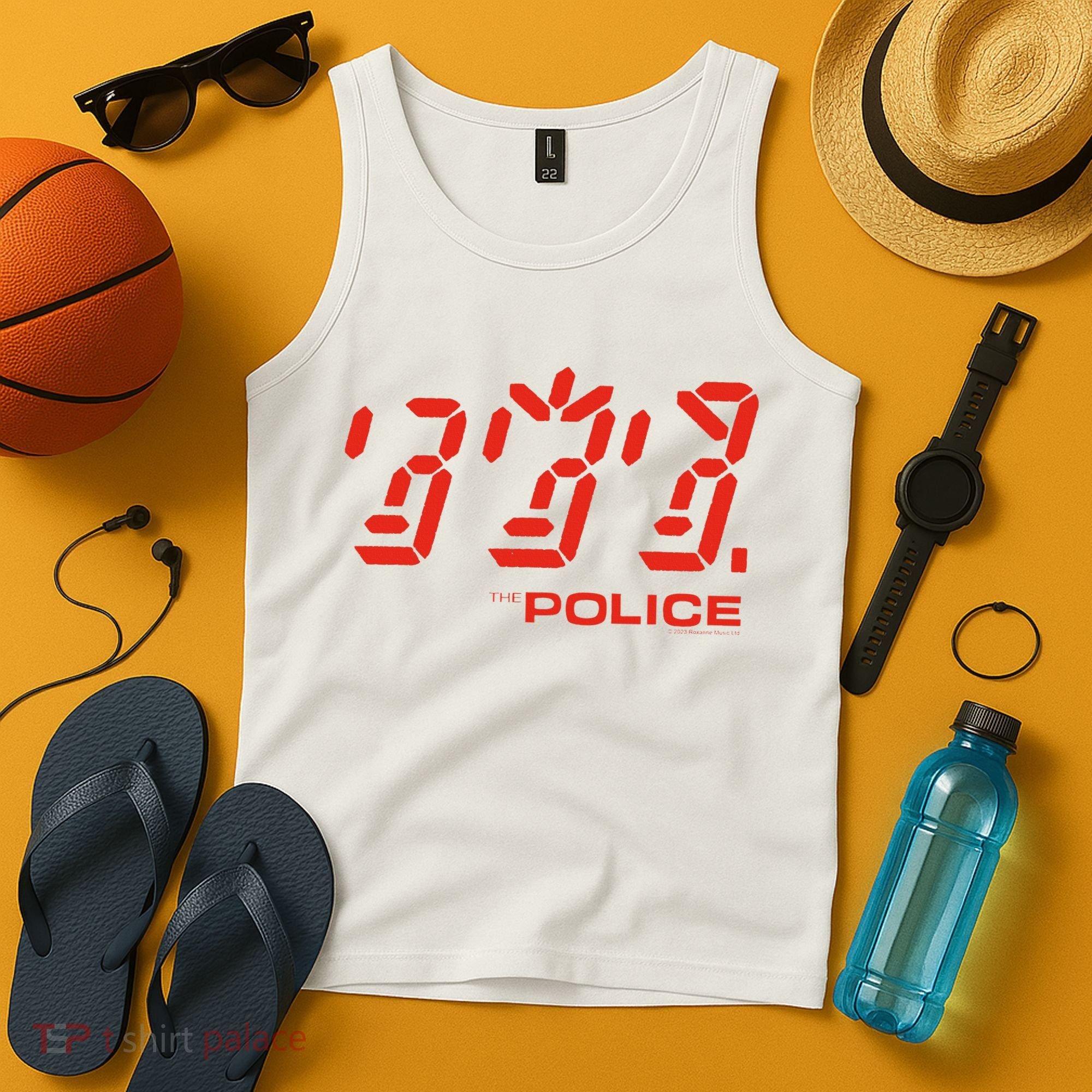 The P.O.L.I.C.E Ghost Icon Rock Music Band Tank Top