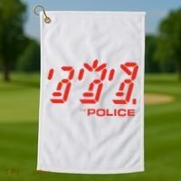 The P.O.L.I.C.E Ghost Icon Rock Music Band Golf Towel thumb 1