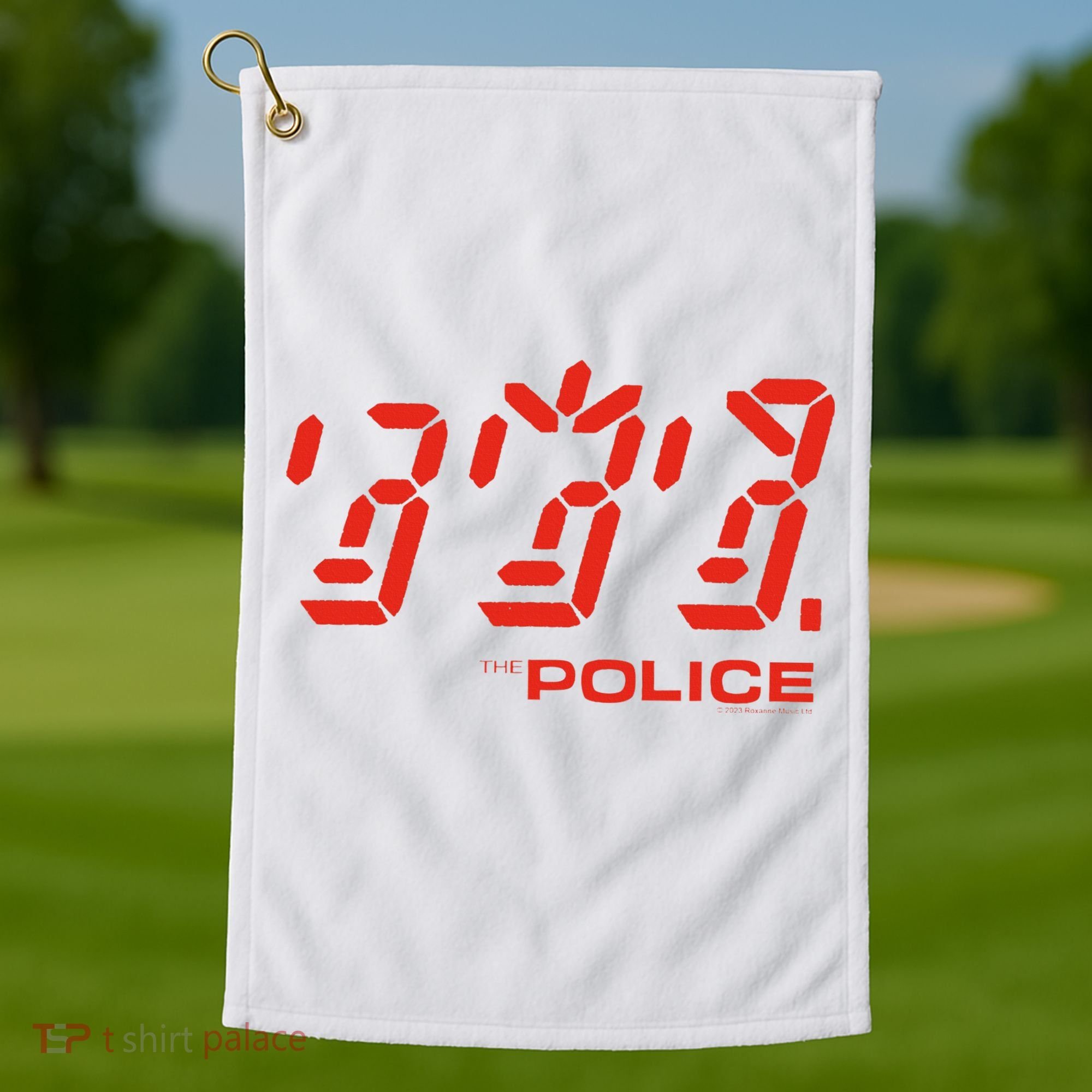 The P.O.L.I.C.E Ghost Icon Rock Music Band Golf Towel