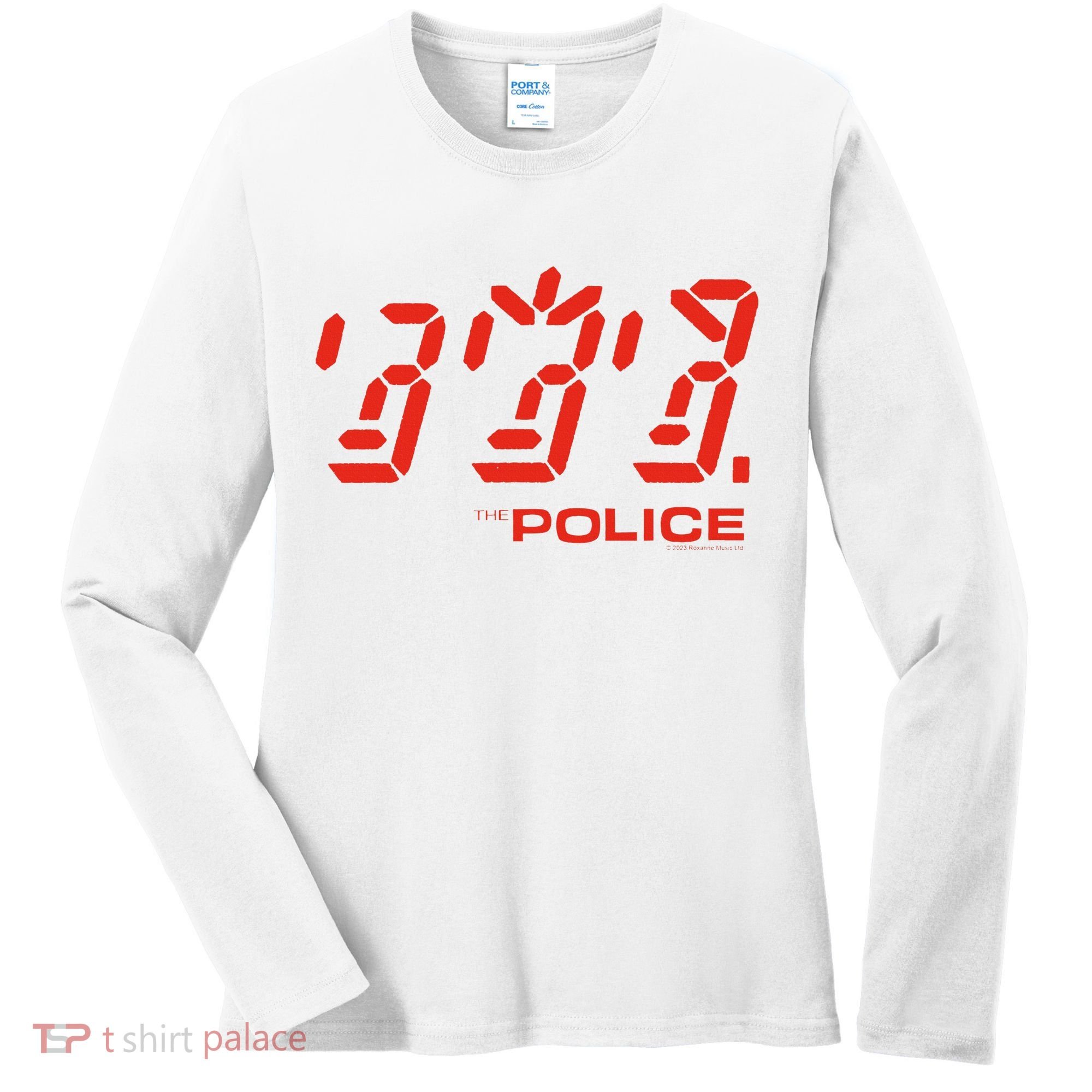 The P.O.L.I.C.E Ghost Icon Rock Music Band Women's Long Sleeve Shirt