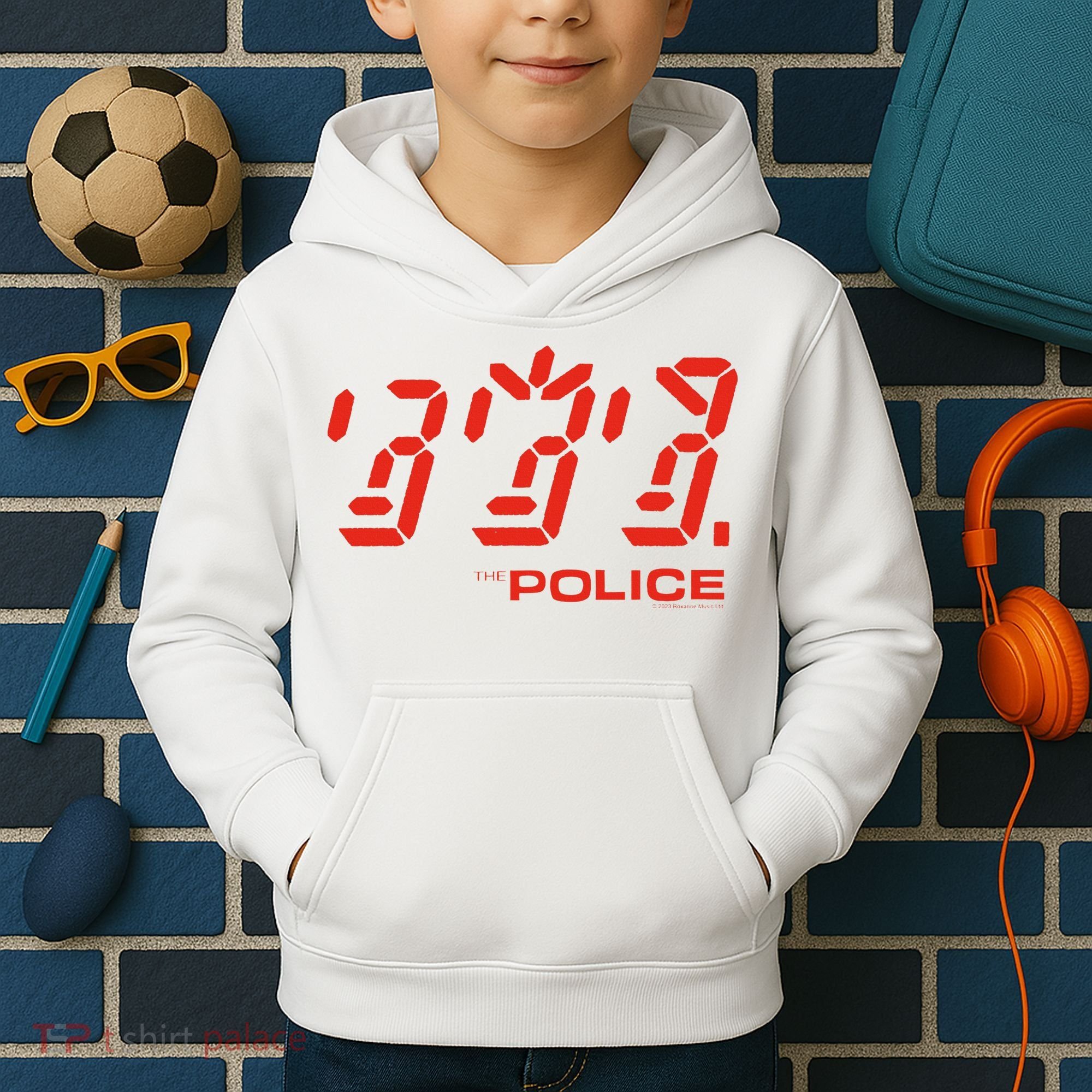 The P.O.L.I.C.E Ghost Icon Rock Music Band Kids Hoodie