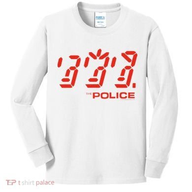 The P.O.L.I.C.E Ghost Icon Rock Music Band Kids Long Sleeve Shirt