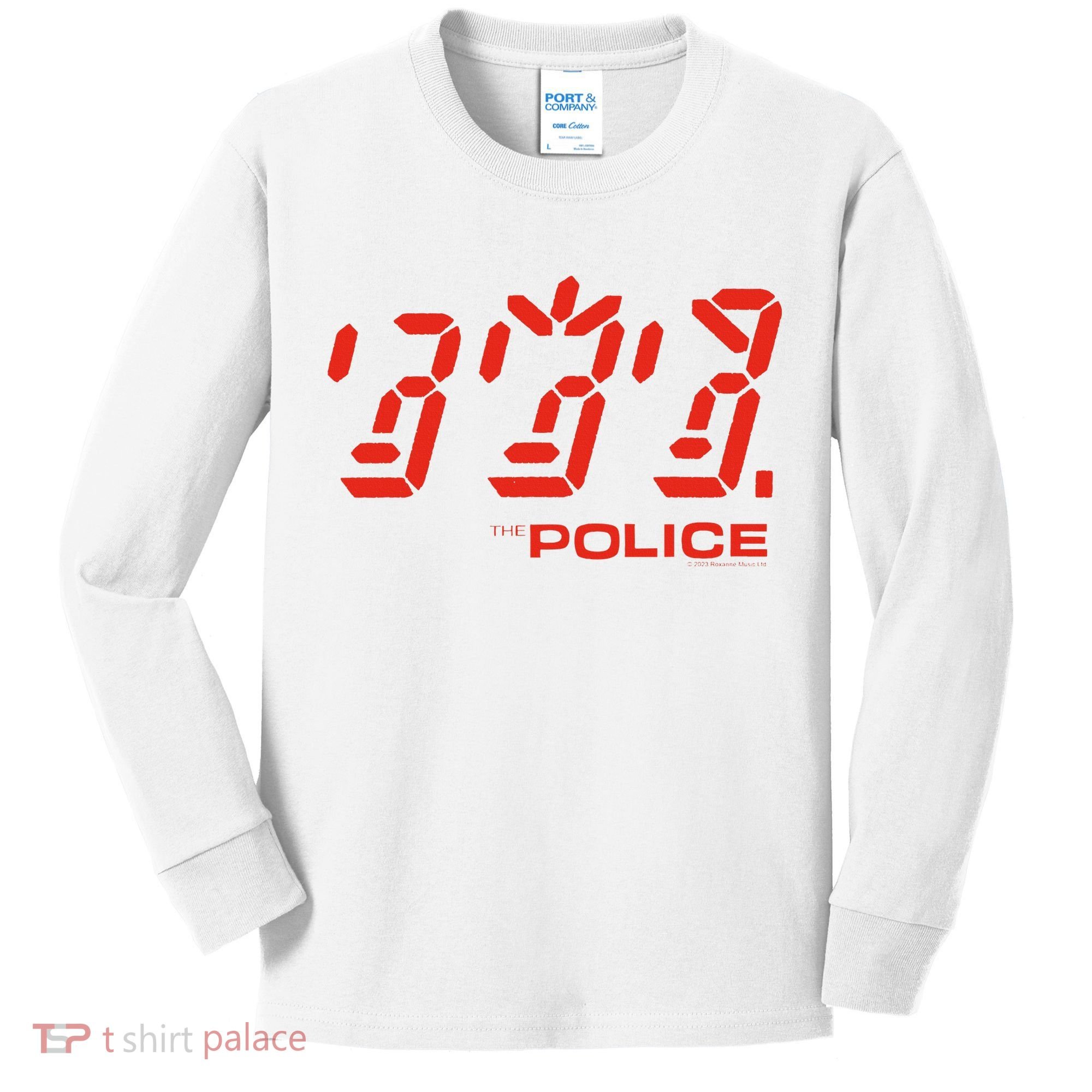 The P.O.L.I.C.E Ghost Icon Rock Music Band Kids Long Sleeve Shirt